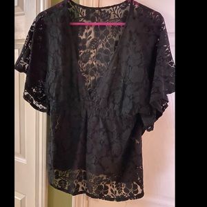 Black lace Tshirt